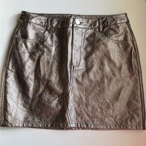 Le Lis Bronze Metallic Skirt